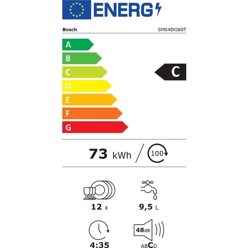 Bosch SMS4EKI60T Wi-Fi 6 Programl Bulak Makinesi