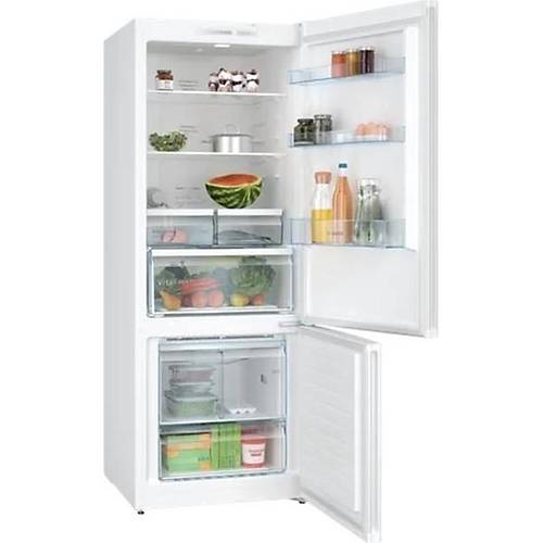 Bosch KGN55VWE0N Beyaz Alttan Donduruculu Buzdolab� 375 lt E Enerji S�n�f� 186X70 cm