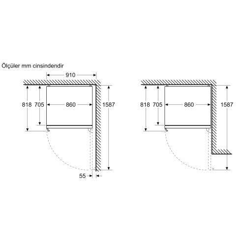 Bosch KGP86AXB0N Kombi No Frost Buzdolab�