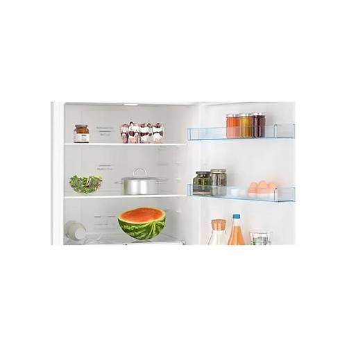 Bosch KGN55VWE0N Beyaz Alttan Donduruculu Buzdolab� 375 lt E Enerji S�n�f� 186X70 cm