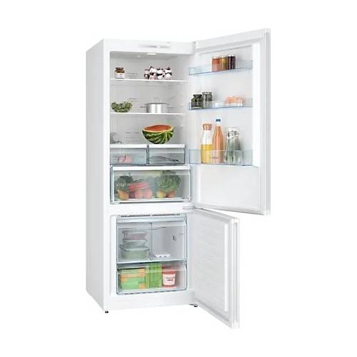 Bosch KGN55VWE0N Beyaz Alttan Donduruculu Buzdolab� 375 lt E Enerji S�n�f� 186X70 cm