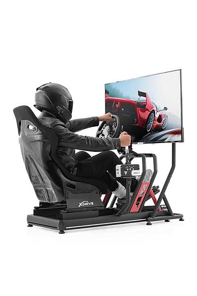 xDrive RGB Alminyum Yar Simlatr Kokpiti ve F1 Koltuu BS02