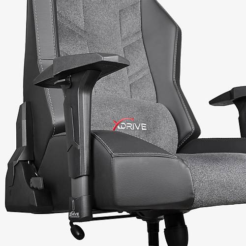 xDrive F�rt�na Profesyonel Oyuncu Koltu�u Kuma� Gri/Siyah