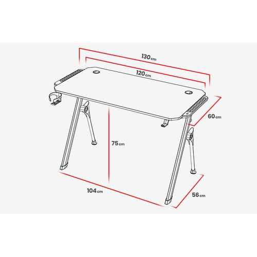 xDrive Profesyonel Rgb Oyuncu Masas� Toprak Serisi