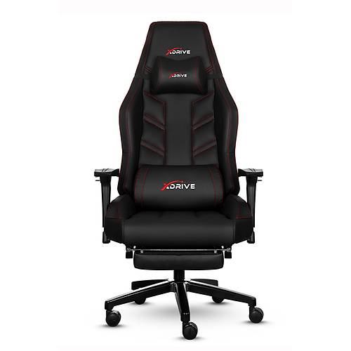 xDrive F�rt�na Ayak Uzatmal� Profesyonel Oyuncu Koltu�u Siyah/Siyah