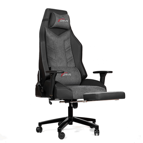 xDrive F�rt�na Ayak Uzatmal� Profesyonel Oyuncu Koltu�u Kuma� Gri/Siyah