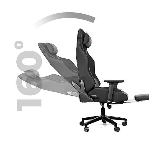 xDrive F�rt�na Masajl� Ayak Uzatmal� Profesyonel Oyuncu Koltu�u Kuma� Gri/Siyah
