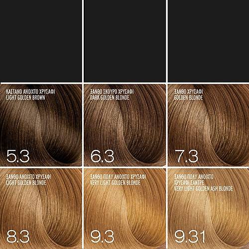 OLENCIA HAIR COLOR GOLDEN 8.3 100ML LIGHT GOLDEN BLONDE
