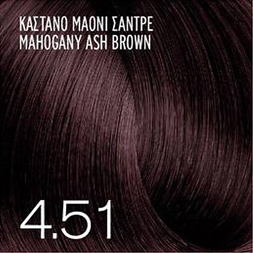 OLENCIA HAIR COLOR 4.51 100ML MAHOGANY ASH BROWN