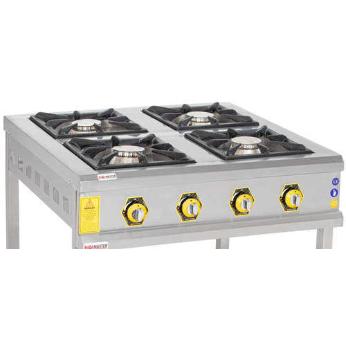 noxmaster 4'l Set st Ocak Gazl 80X80X25 cm MR-SOG-8080