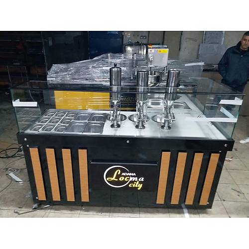 Yeni Nesil Lokma Tezgah Seti Siyah Ahap Model