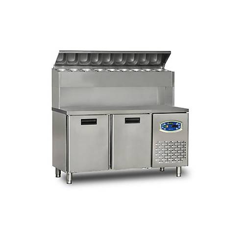 Dampak Pizza Hazrlk Dolab Yksek Model - 2 Kapl - 150*70*133 -  22TBF2S-PY70