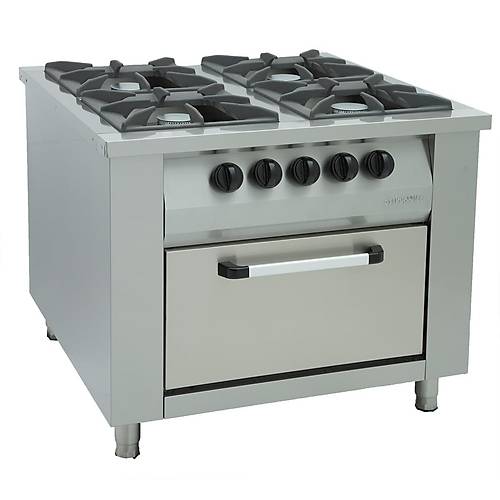 ztiryakiler Gazl Frnl Kuzine, 4 Gzl Gazl Ocak, 100x100x85 Cm, OSOGF 1010