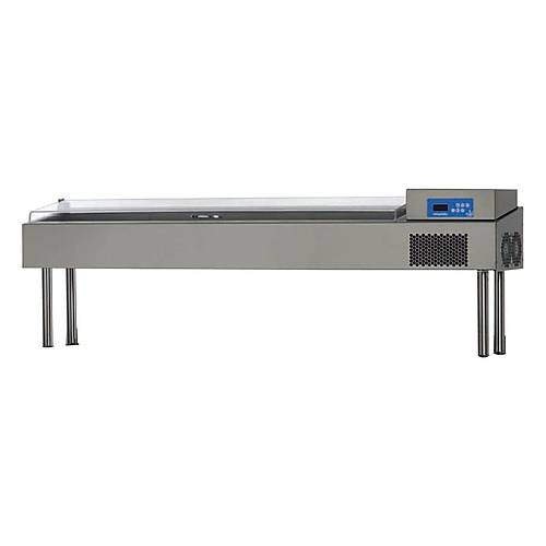 ztiryakiler Yksek Pizza Hazrlk nitesi, Pleksiglas Kapakl, Soutmal, Tag 370 Uyumlu, Pzc 54