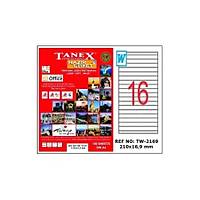 Tanex Tw-2169 210X16,9 Mm Laser Etiket 100 Ad.