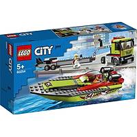 Lego City Yarýþ Teknesi Taþýyýcý 60254 - Araçlarý Seven Çocuklar Ýçin Yaratýcý Oyuncak Yapým Seti (238 Parça)