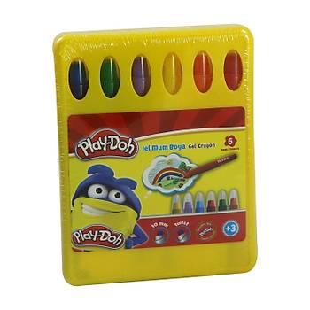 Play-Doh 6 Renk Jel Crayon Mum Boya