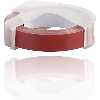 Need 3D Kabartma erit Etiketi 9mmx3mt Bordo Dymo Junior ve Omega Makine Uyumlu