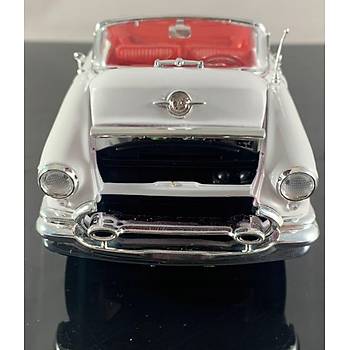 Welly 1:24 1955 Oldsmobile Super 88 Red-White Model Araba