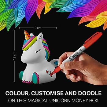 Sharpie Fine Kumbara Hediyeli 16l Set, Tek Boynuz