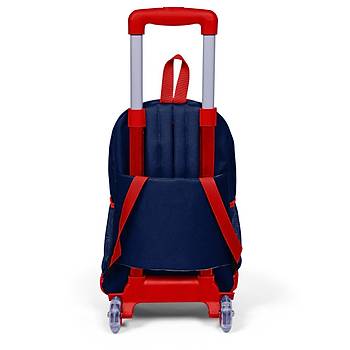 Coral High Kids Lacivert Krmz rmcek Desenli  Blmeli Ikl Tekerlekli ekekli Okul Srt antas 23920