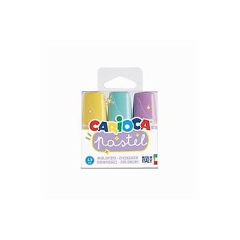 Carioca Pastel Marker 3'lü Mini Fosforlu Kalem