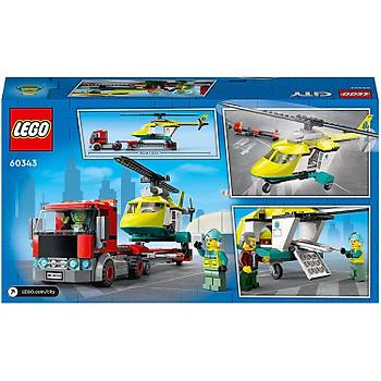 Lego® City Kurtarma Helikopteri Nakliyesi 60343 Oyuncak Yapým Seti (215 Parça)
