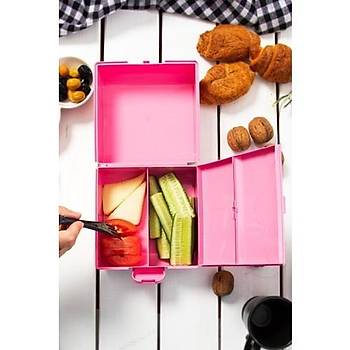 Herevin Minnie Mouse Desenli Saklama Kutusu Toz Pembe