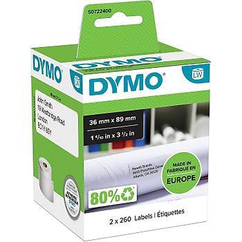 Dymo S0722400, LW Geni Adres Etiketi, (89x36 mm) 520 Etiket