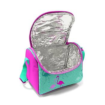 Coral High Kids Su Yeili Neon Pembe Flamingo Desenli Thermo Beslenme antas 11804