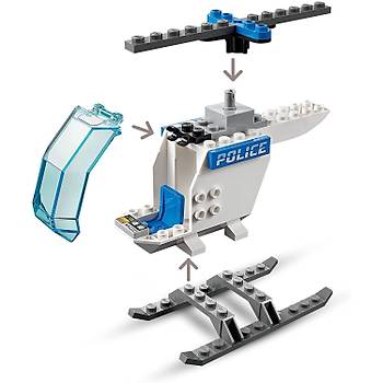 Lego City Polis Helikopteri Yapm Seti 60275 (51 Para)