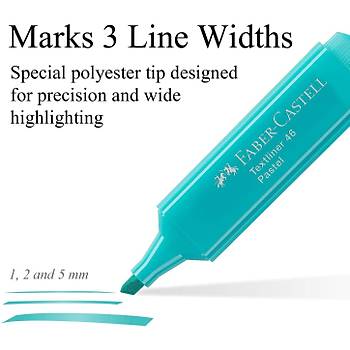 Faber Castell Textliner 8'li Pastel Fosforlu Kalem Seti