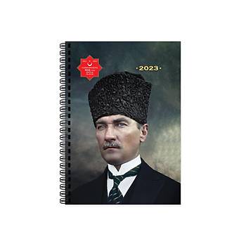 Keskin Color 17x24 Gnlk Spiralli 2023 Yl Ajandas Atatrk Bakomutan