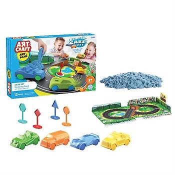 Dede Art Craft Arabalar Seti Kinetik Oyun Kumu 750 Gr.