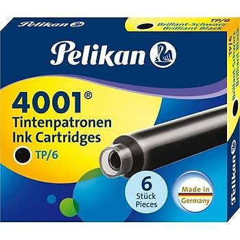 Pelikan 4001 Kk Siyah Dolma Kalem Kartuu 6'l Kutu
