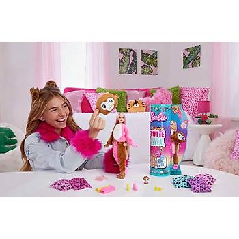 Barbie Cutie Reveal Bebekler Barbie Tropikal Orman Serisi - Maymun (MONKEY)