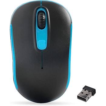 Everest SM-804 Usb Siyah/Mavi 800/1200/1600dpi Kablosuz Mouse
