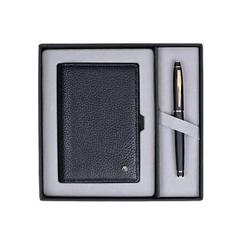 Scrikss DR 239 - Hediyelik Set Dolmakalem 35 Noble Mat Siyah & Jotter Siyah