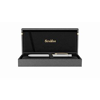 Scrikss Multifonksiyon Kalem 0.5Mm Trio 93 Gold Krom