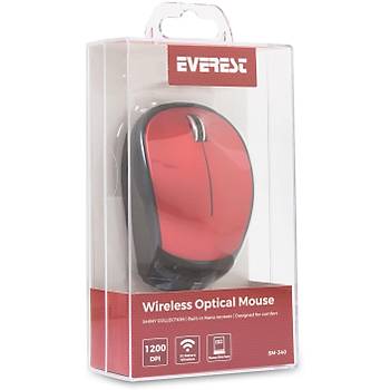 Everest Sm-340 Optik Usb Krmz Kablosuz Mouse