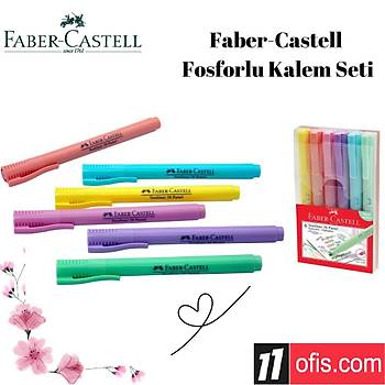 Faber-Castell Fosforlu Kalem 38 Pastel 6'l Poet - 158117