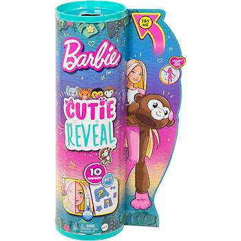 Barbie Cutie Reveal Bebekler Barbie Tropikal Orman Serisi - Maymun (MONKEY)