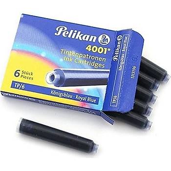 Pelikan Dolmakalem Kartuu 4001 Ksa Boy Mavi 6'l