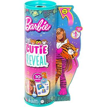 Barbie Cutie Reveal Bebekler Barbie Tropikal Orman Serisi - Kaplan (TİGER)