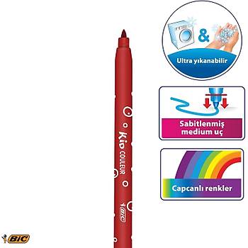 Bic Kids Couleur Ultra Ykanabilir Keeli Boya Kalemi 24 Renk
