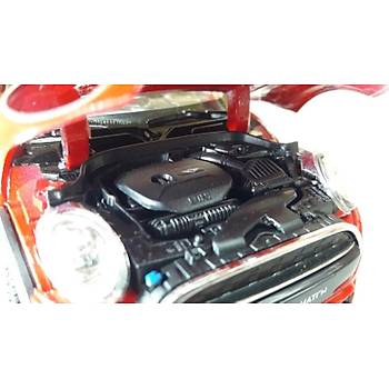 Welly 1-24 Mini Cooper Hatch 2014 Red W/Black Roof Model Araba