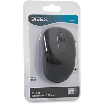 Everest SM-804 Usb Siyah 800/1200/1600dpi Kablosuz Mouse