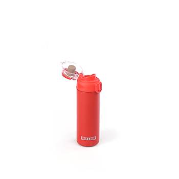 Bear & Dear effaf Kapak Krmz elik Matara 450 ml - MT0033
