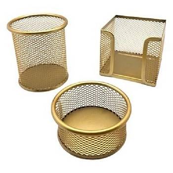 Mas Perfore 3'L Kalemlik  Seti Gold