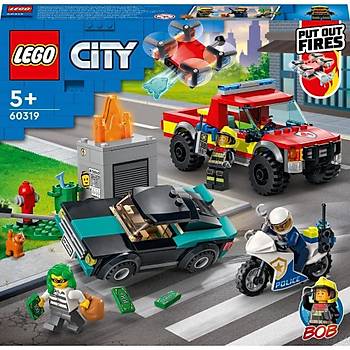 LEGO City İtfaiye Kurtarma Operasyonu ve Polis Takibi 60319 - 295 Parça